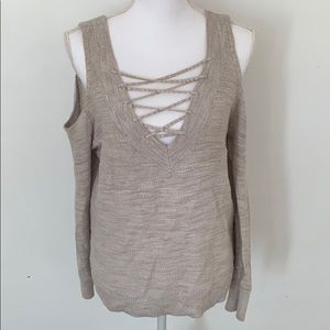 Express Off-Shoulder Sweater - Small